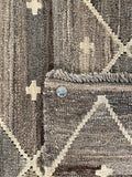 26000- Kelim Hand-Woven/Flat Weaved/Handmade Afghan /Carpet Tribal/Nomadic Authentic/Size: 9'4" x 8'6"