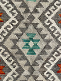 25974- Kelim Hand-Woven/Flat Weaved/Handmade Afghan /Carpet Tribal/Nomadic Authentic/Size: 13'0" x 2'10"