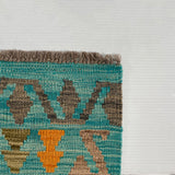 25929- Kelim Hand-Woven/Flat Weaved/Handmade Afghan /Carpet Tribal/Nomadic Authentic/Size: 5'9" x 4'4"