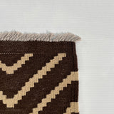 25912- Kelim Hand-Woven/Flat Weaved/Handmade Afghan /Carpet Tribal/Nomadic Authentic/Size: 6'4" x 4'4"