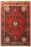 23017 - Abadeh Hand-Knotted/Handmade Persian Rug/Tribal/Nomadic/Carpet Authentic/Size: 4'11' x 3'3"