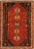 22843 - Shiraz Persian Hand-weaved Authentic/Traditional Nomadic/Tribal Kelim/Size: 8'7" x 5'7"