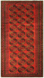 23109 - Balutch Hand-Knotted/Handmade Afghan Rug/Carpet Tribal/Nomadic/Authentic/Size: 12'0" x 4'9"