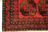 23109 - Balutch Hand-Knotted/Handmade Afghan Rug/Carpet Tribal/Nomadic/Authentic/Size: 12'0" x 4'9"