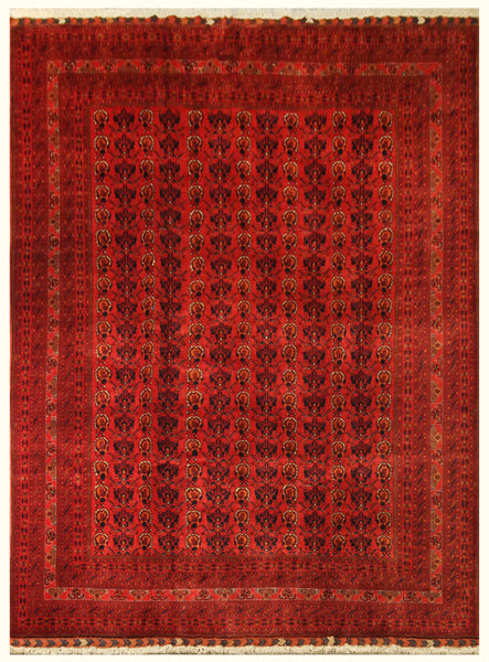 23089 -Royal Khal Mohammad / Hand-Knotted/ Handmade / Afghan Rug/ Traditional/ Carpet/ Nomadic Authentic/ Size: 11'5" x 8'2"