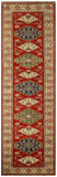 23154 - Kazak Afghan Hand-knotted Contemporary/Nomadic/Tribal Carpet/Rug/Size: 13'0" x 2'8"