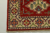 23154 - Kazak Afghan Hand-knotted Contemporary/Nomadic/Tribal Carpet/Rug/Size: 13'0" x 2'8"