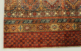 23096 - Chobi Ziegler Hand-Knotted/Handmade Afghan Rug/Carpet Modern Authentic/Size: 10'10" x 8'4"