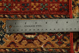 23096 - Chobi Ziegler Hand-Knotted/Handmade Afghan Rug/Carpet Modern Authentic/Size: 10'10" x 8'4"