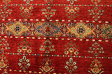 23095 - Chobi Ziegler Afghan Hand-knotted Contemporary/Modern Carpet/Rug/Size: 9'11" x 8'4"