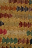 23240 - Kelim Hand-Woven/Flat Weaved/Handmade Afghan Kelim Pillow Cover/Carpet Tribal/Nomadic Authentic/Size: 1'8" x 1'8"