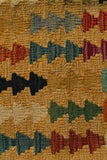 23284 - Kelim Hand-Woven/Flat Weaved/Handmade Afghan Kelim Pillow Cover/Carpet Tribal/Nomadic Authentic/Size: 1'8" x 1'8"
