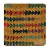 23220 - Kelim Hand-Woven/Flat Weaved/Handmade Afghan Kelim Pillow Cover/Carpet Tribal/Nomadic Authentic/Size: 1'8" x 1'8"