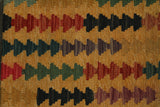23220 - Kelim Hand-Woven/Flat Weaved/Handmade Afghan Kelim Pillow Cover/Carpet Tribal/Nomadic Authentic/Size: 1'8" x 1'8"