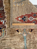 24929-Chobi Ziegler Hand-knotted/Handmade Afghan Rug/Carpet Traditional Authentic / Size: 6'8" x 5'3"/203cm x 160cm