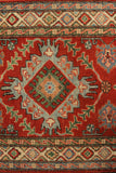 23125 - Kazak Hand-Knotted/Handmade Afghan Tribal/Nomadic Authentic/Size: 9'9" x 2'9"