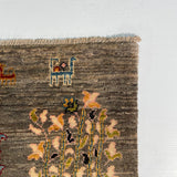 24893-Chobi Ziegler Hand-knotted/Handmade Afghan Rug/Carpet Traditional Authentic / Size: 8'0" x 5'6"/244cm x 168cm