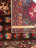 24888-Chobi Ziegler Hand-knotted/Handmade Afghan Rug/Carpet Traditional Authentic / Size: 6'8" x 5'3"/203cm x 160cm