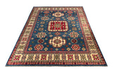 24925- Kazak Hand-Knotted/Handmade Afghan Rug/Carpet Tribal/Nomadic Authentic/ Size: 10'2" x 8'0"