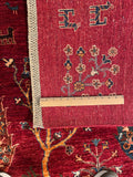 24911-Chobi Ziegler Hand-knotted/Handmade Afghan Rug/Carpet Traditional Authentic / Size: 9'9" x 6'9"/297cm x 206cm