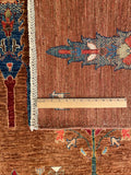 24897-Chobi Ziegler Hand-knotted/Handmade Afghan Rug/Carpet Traditional Authentic / Size: 8'6" x 5'10"/259cm x 170cm