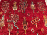 24910-Chobi Ziegler Hand-knotted/Handmade Afghan Rug/Carpet Traditional Authentic / Size: 9'10" x 6'11"/300cm x 211cm
