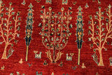 23194 - Chobi Ziegler Afghan Hand-knotted Contemporary/Modern Carpet/Rug/Size: 5'10" x 4'0"