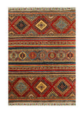 23193 - Chobi Ziegler Afghan Hand-knotted Contemporary/Modern Carpet/Rug/Size: 6'1" x 4'3"