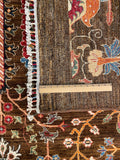 24919-Chobi Ziegler Hand-knotted/Handmade Afghan Rug/Carpet Traditional Authentic / Size: 10'1" x 6'8"/307cm x 203cm
