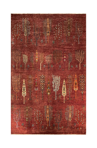 24886-Chobi Ziegler Hand-knotted/Handmade Afghan Rug/Carpet Traditional Authentic / Size: 11'10" x 9'3"