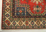 23183 - Kazak Hand-Knotted/Handmade Afghan Tribal/Nomadic Authentic/Size: 5'9" x 4'0"