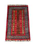 24943-Chobi Ziegler Hand-knotted/Handmade Afghan Rug/Carpet Traditional Authentic / Size: 2'0" x 1'3"