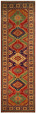 22660 - Kazak Hand-Knotted/Handmade Afghan Tribal/Nomadic Authentic/Size: 10'11" x 2'7"