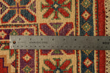 22660 - Kazak Hand-Knotted/Handmade Afghan Tribal/Nomadic Authentic/Size: 10'11" x 2'7"
