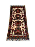 24956-Chobi Ziegler Hand-knotted/Handmade Afghan Rug/Carpet Traditional Authentic / Size: 3'3" x 1'7"