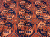18053- Khal Mohammad Afghan Hand-Knotted Authentic/Traditional/Carpet/Rug Size: 9'6" x 7'5"