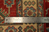 22710 - Kazak Hand-Knotted/Handmade Afghan Tribal/Nomadic Authentic/Size: 9'7" x 2'8"