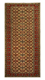 22653 - Kazak Hand-Knotted/Handmade Afghan Tribal/Nomadic Authentic/Size 9'8" x 2'8"