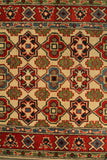 22653 - Kazak Hand-Knotted/Handmade Afghan Tribal/Nomadic Authentic/Size 9'8" x 2'8"