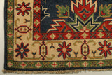 22709 - Kazak Hand-Knotted/Handmade Afghan Tribal/Nomadic Authentic/Size: 10'0" x 2'7"