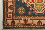 22657 - Kazak Hand-Knotted/Handmade Afghan Tribal/Nomadic Authentic/Size: 10'7" x 2'1"