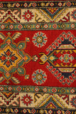 22656 - Kazak Hand-Knotted/Handmade Afghan Tribal/Nomadic Authentic/Size: 10'1" x 2'7"