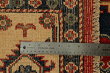 22737 - Kazak Hand-Knotted/Handmade Afghan Tribal/Nomadic Authentic/Size/: 6'10" x 4'11"
