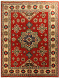 22744 - Kazak Afghan Hand-knotted Contemporary/Nomadic/Tribal Carpet/Rug/Size: 6'6" x 4'11"