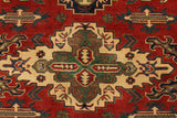 22739 - Kazak Hand-Knotted/Handmade Afghan Tribal/Nomadic Authentic/Size: 6'4" x 5'0"