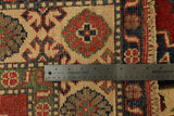 22739 - Kazak Hand-Knotted/Handmade Afghan Tribal/Nomadic Authentic/Size: 6'4" x 5'0"