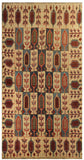 22729 - Kazak Hand-Knotted/Handmade Afghan Tribal/Nomadic Authentic/Size: 7'3" x 4'11"