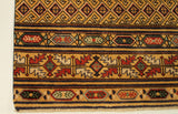 22747 - Kazak Afghan Hand-knotted Contemporary/Nomadic/Tribal Carpet/Rug/Size: 6'3" x 4'11"