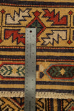 22747 - Kazak Afghan Hand-knotted Contemporary/Nomadic/Tribal Carpet/Rug/Size: 6'3" x 4'11"