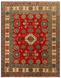 22746 - Kazak Afghan Hand-knotted Contemporary/Nomadic/Tribal Carpet/Rug/Size: 6'6" x 5'1"